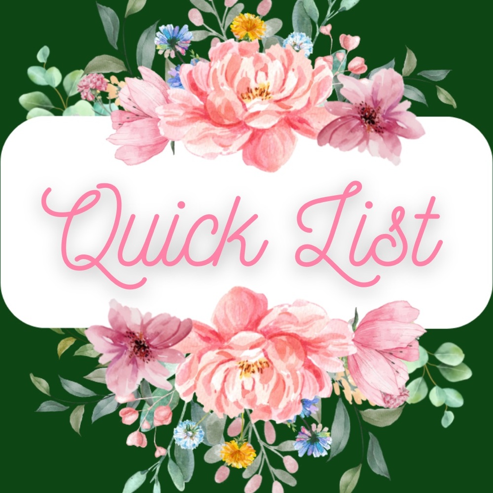 🪷Quick List NWT/NWOT & Pre-Loved Live Show 🌷No Cancellations TYSM💐